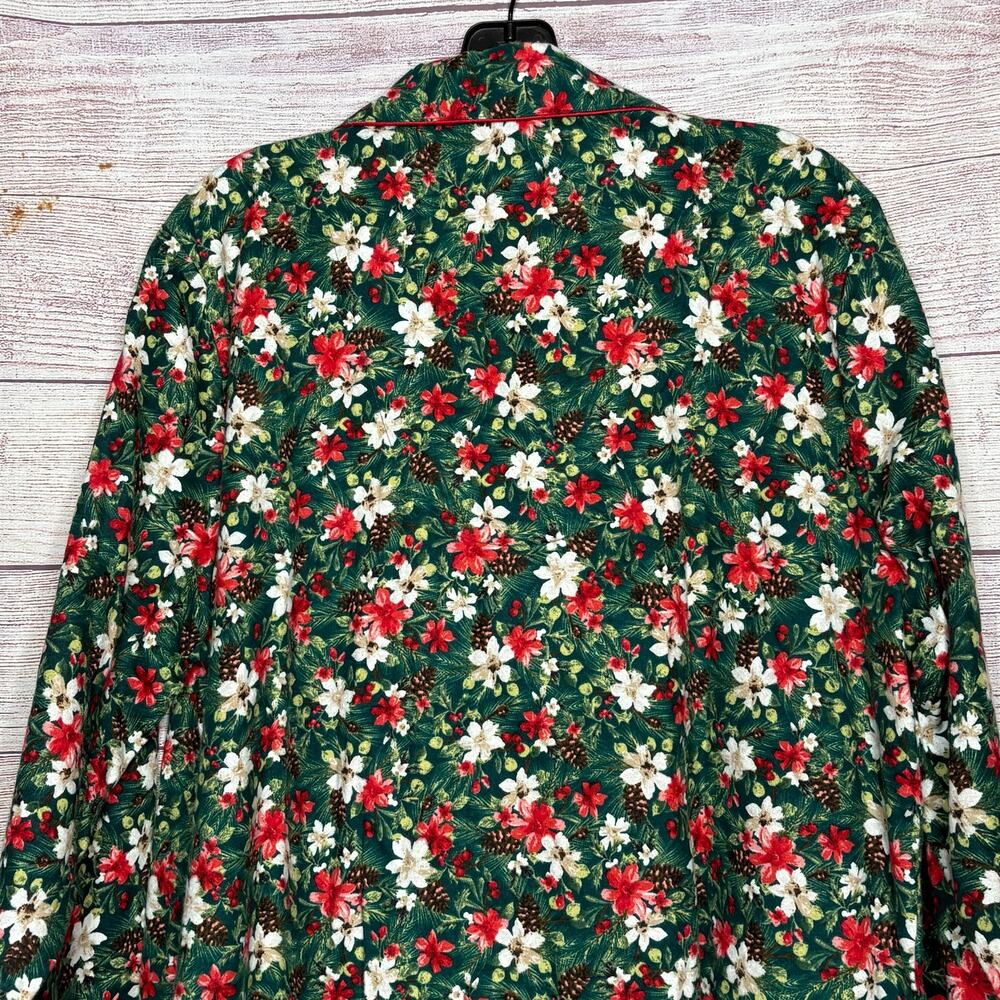 Charter Club Printed Cotton Flannel Holiday Christmas Pajama Set New Size Large - Picture 10 of 15